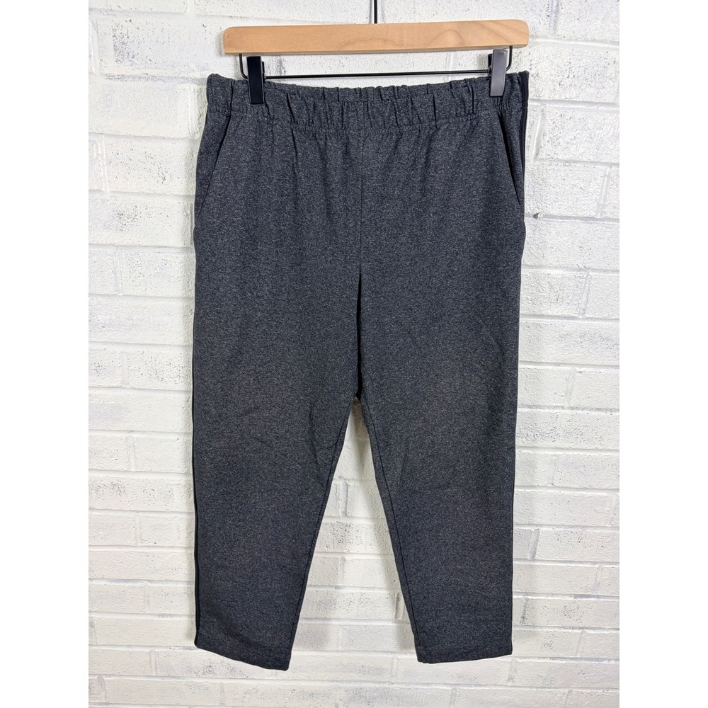 Community Pull On Pants Womens S Gray Heather Stretch Tapered Leg Pockets